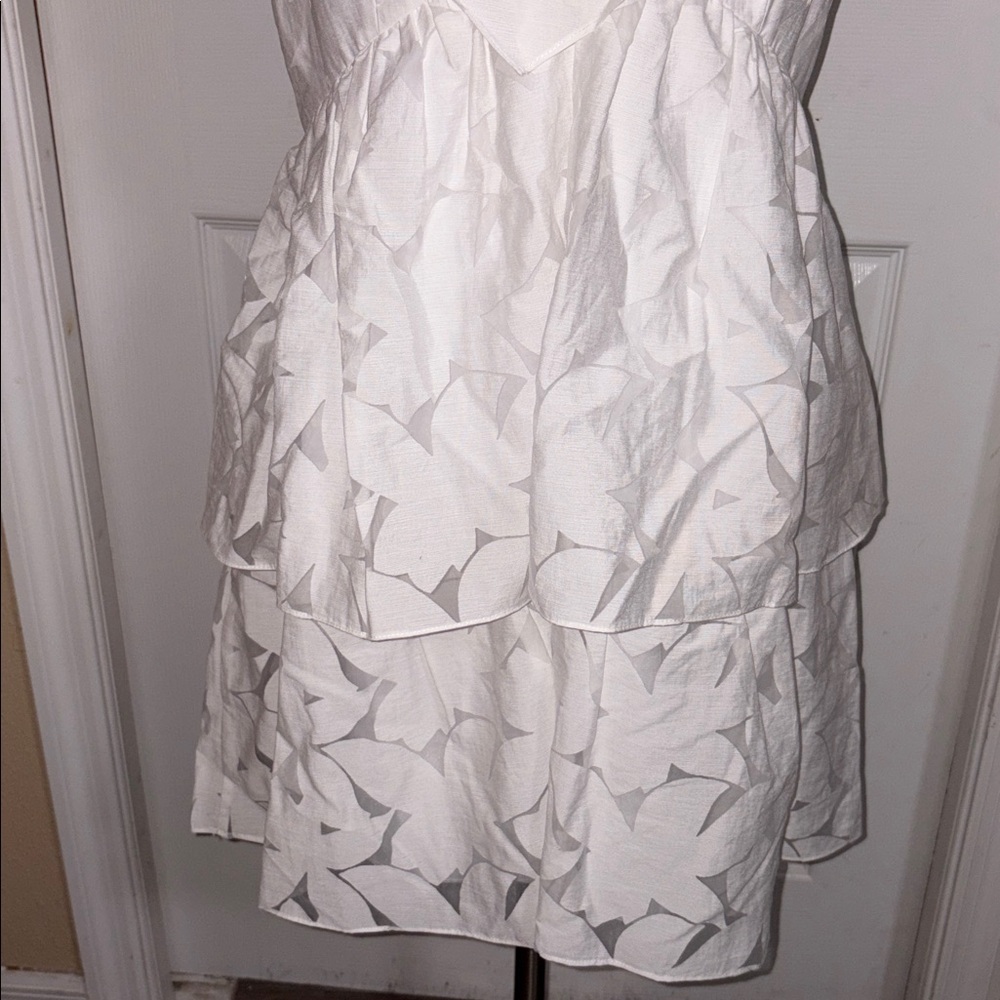 Lilly Pulitzer Dress Size 14 White Ritamarie ruffle - Picture 3 of 9